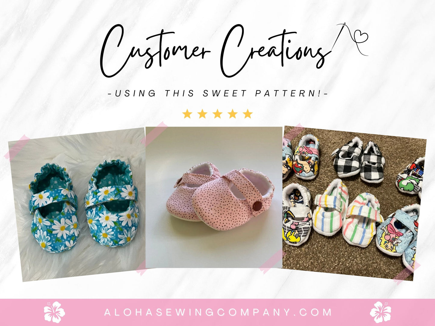 Mary Jane Shoes Sewing Pattern (for Baby & Toddlers)