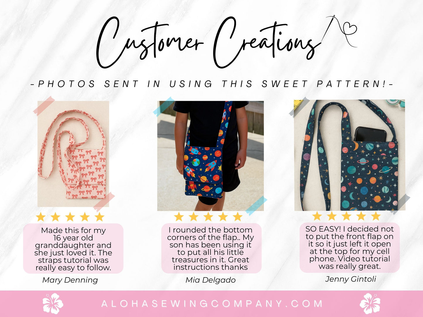 Mini Messenger Bag | Crossbody Cell Phone Purse for All Ages