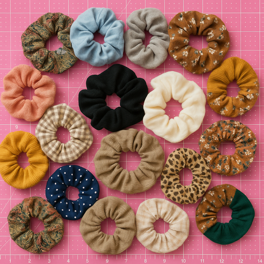 EASY Beginners Hair Scrunchie Sewing Pattern