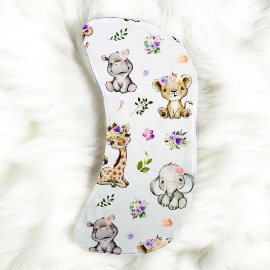 Easy Curved Moon Burp Cloth