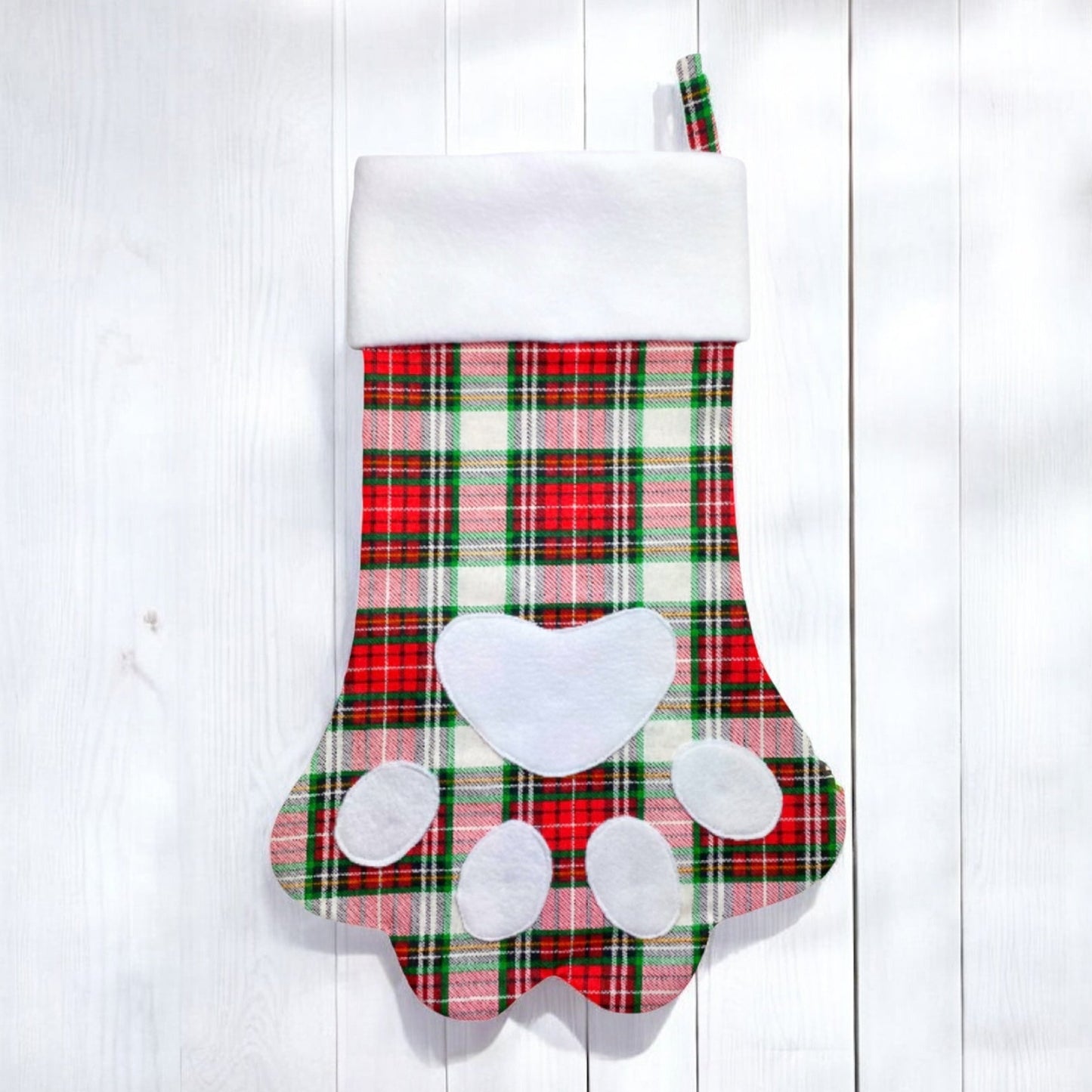 Animal Paw Print Christmas Stocking