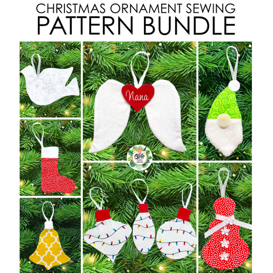 easy fabric ornament sewing pattern