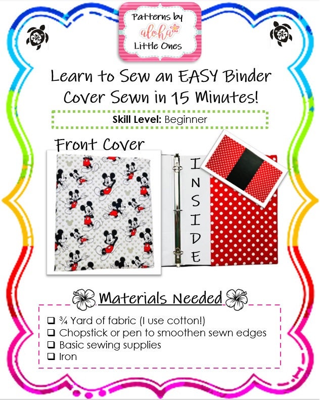 Simple Fabric Binder Cover