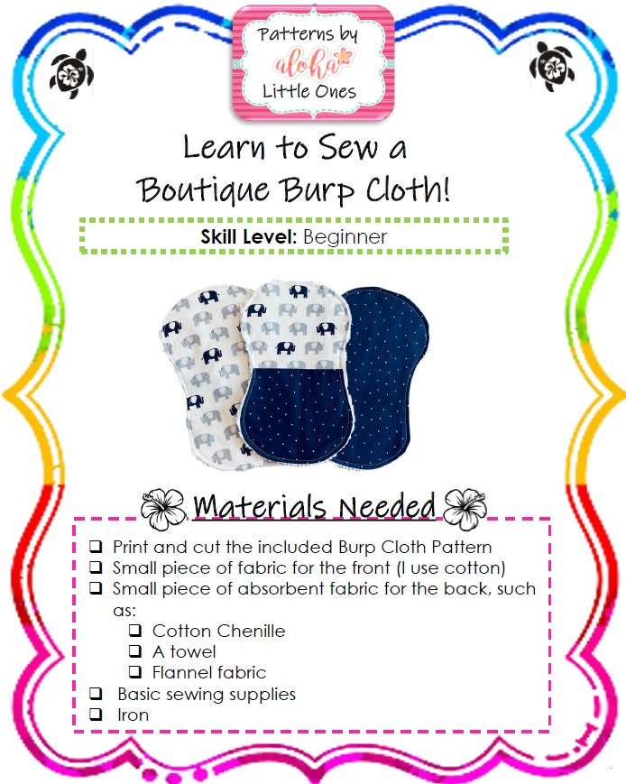Boutique Burp Cloth