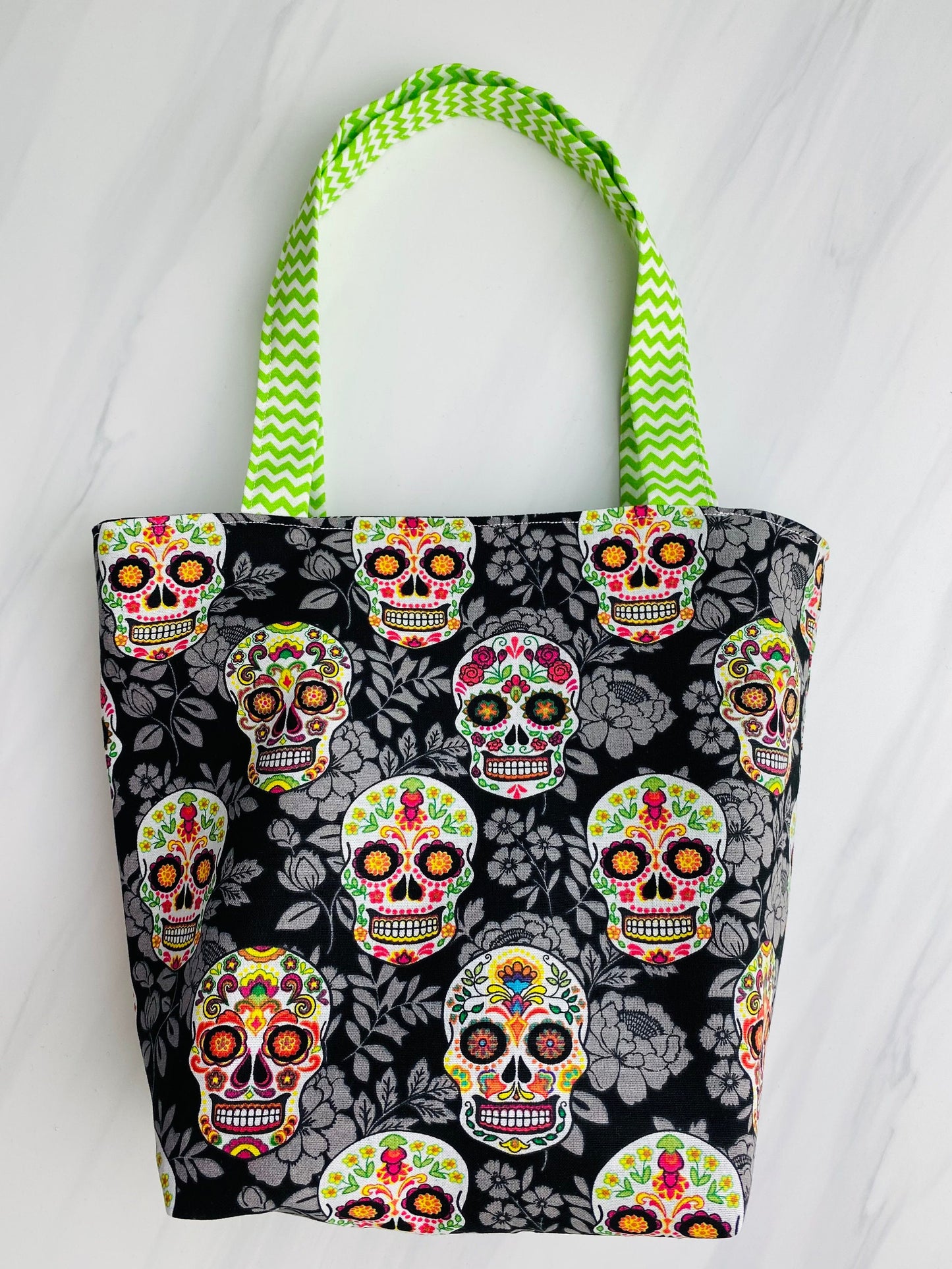 Reversible Trick or Treat Tote Bag