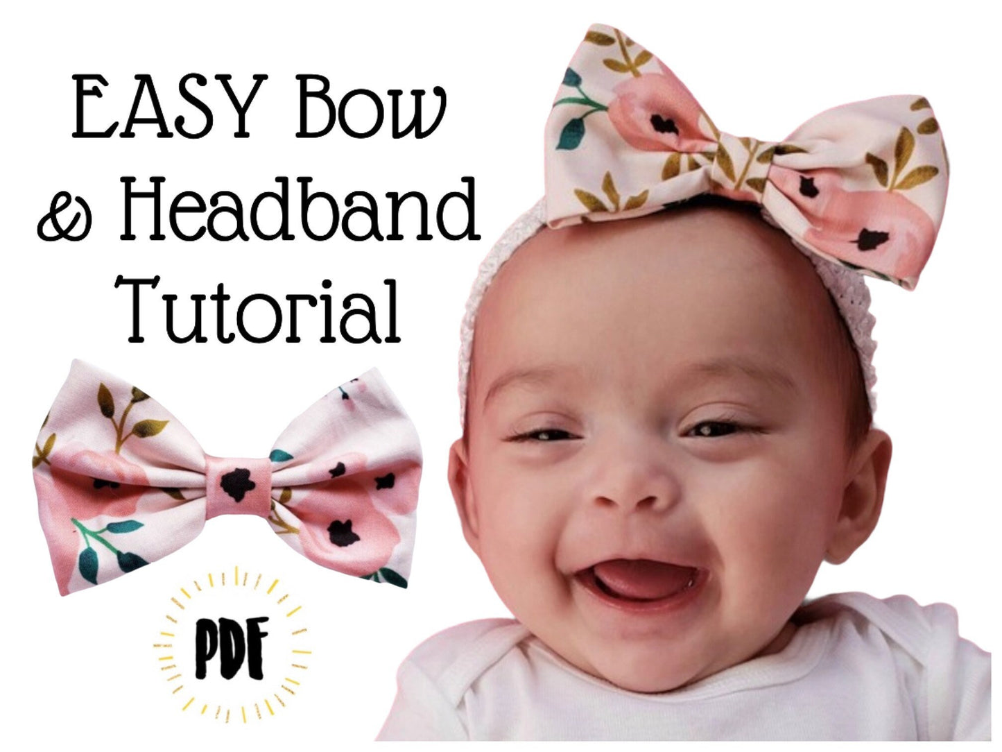 Fabric Hair Bow Headband