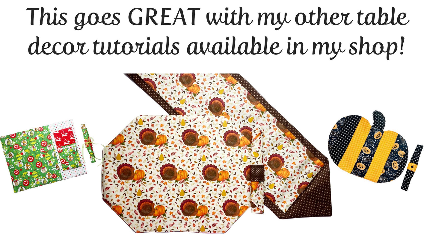 Reusable Christmas Tree Fabric Napkin