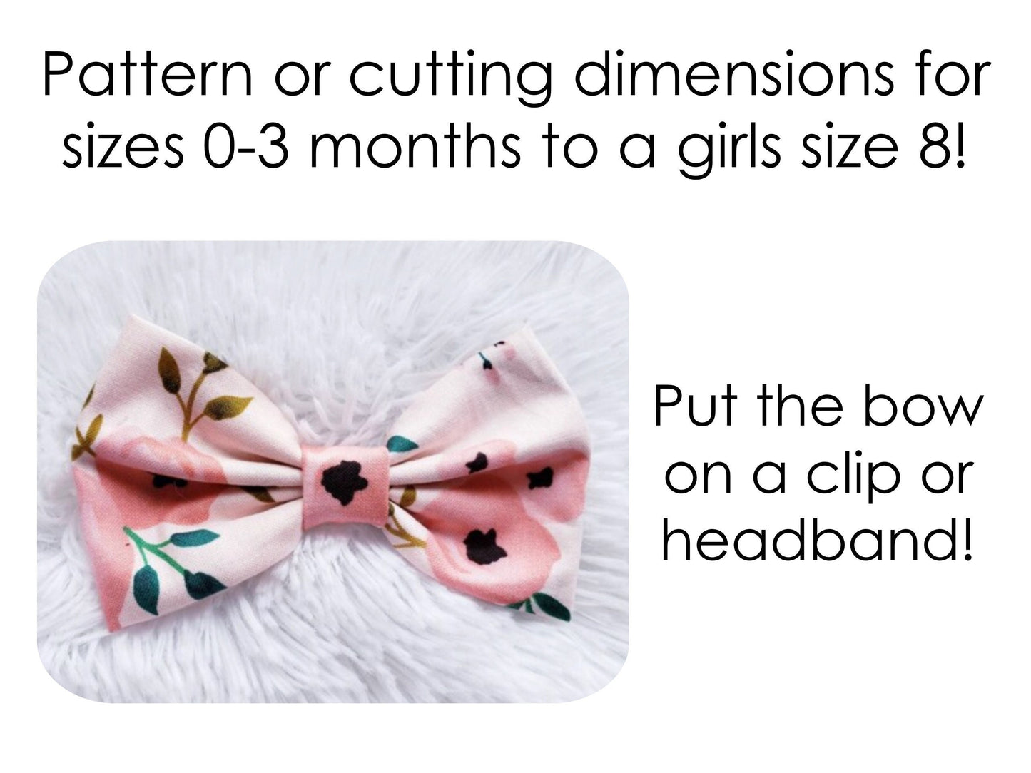 easy baby skirt sewing pattern, pdf sewing pattern, learn how to sew baby clothes, childrens skirt, toddler skirt, girls skirt, fabric hair bow, hair bow sewing pattern, boutique hair bow