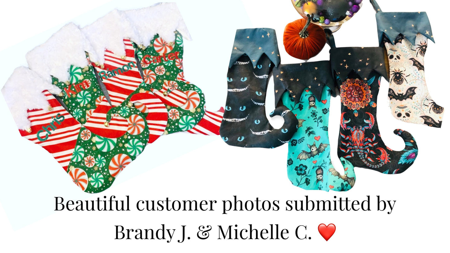 Elf Boot Christmas Stocking