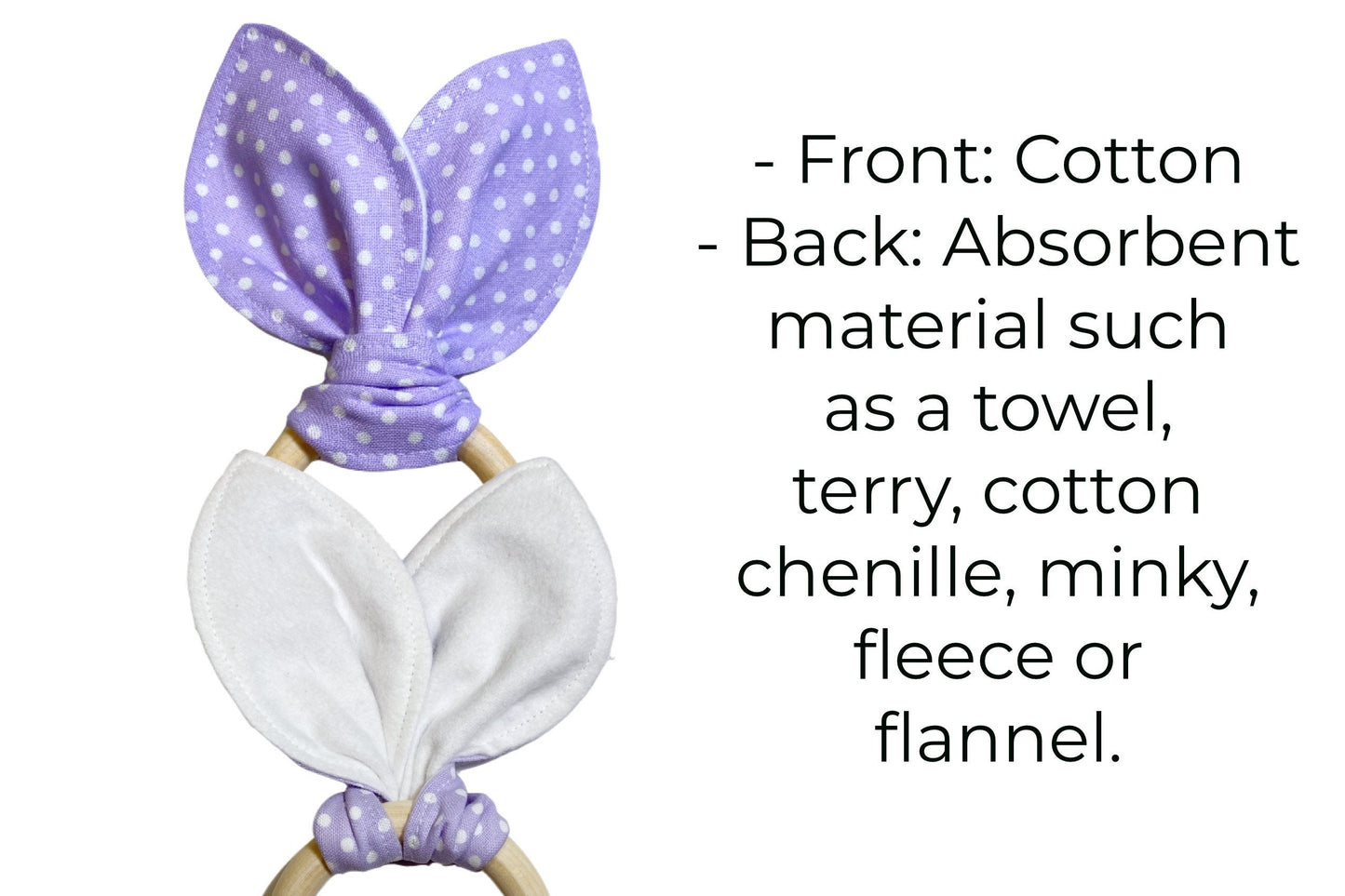 Baby Bunny Teether Ring Toy