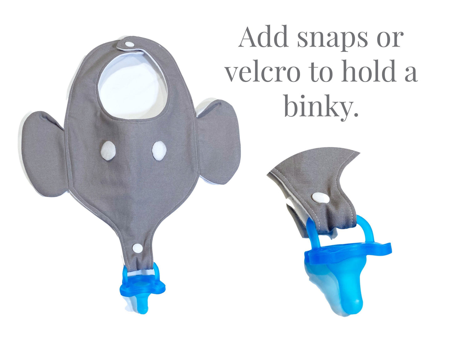 Elephant Newborn Baby and Toddler Bib