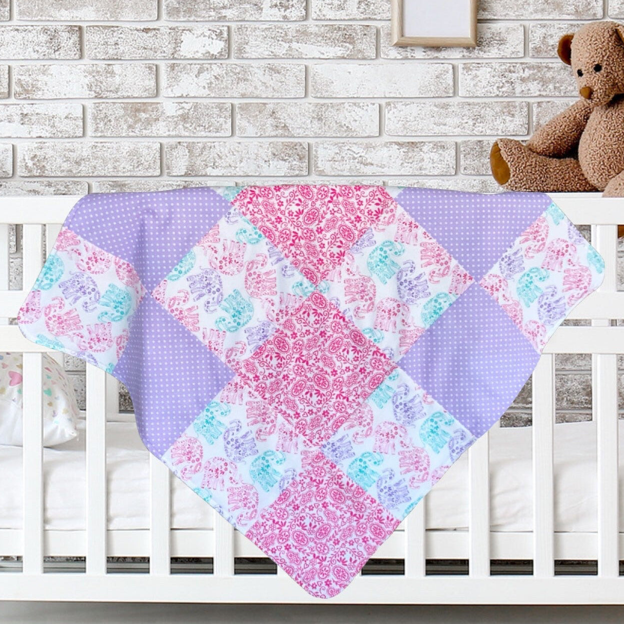 Beginners Quilted Baby Blanket