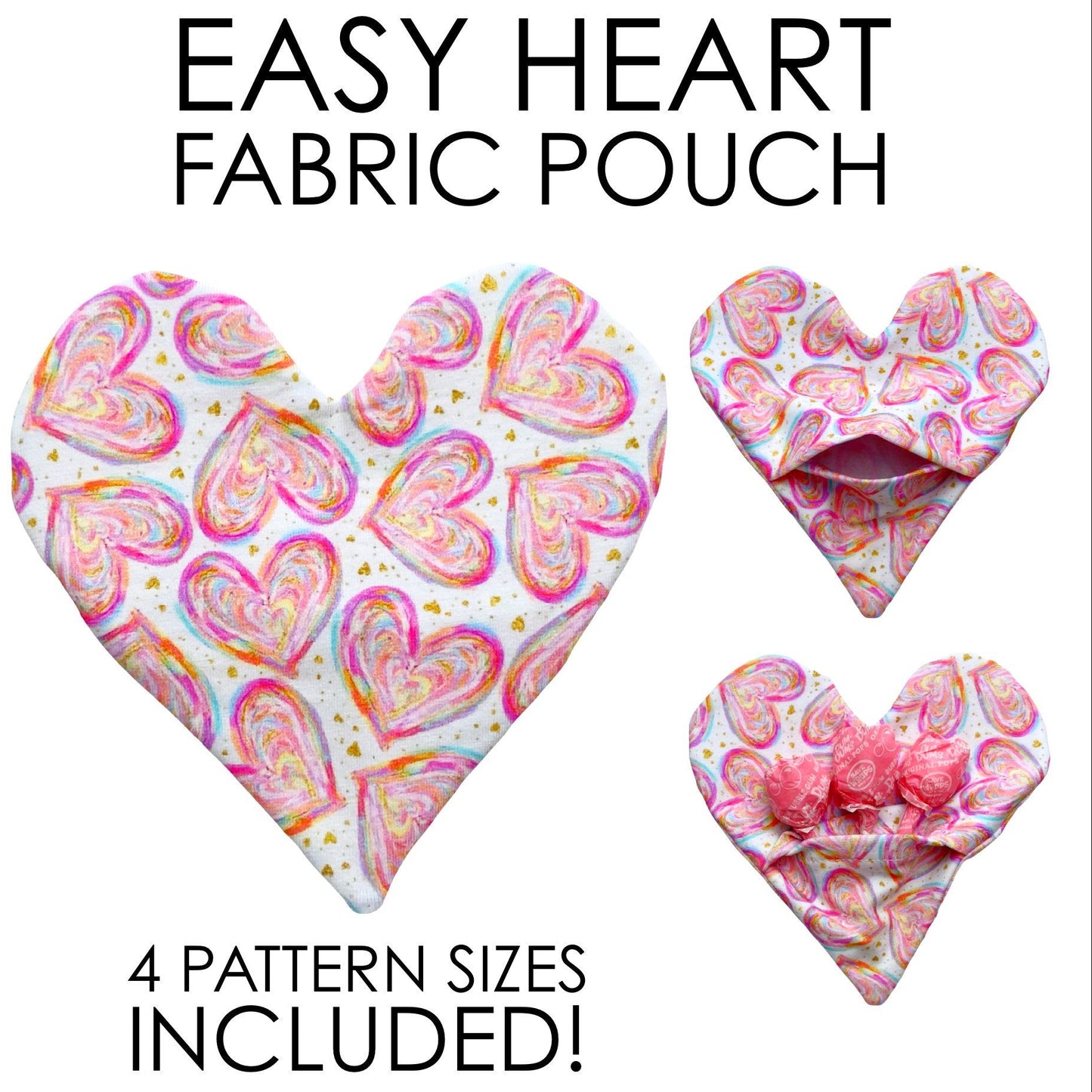 EASY Fabric Heart Pouch