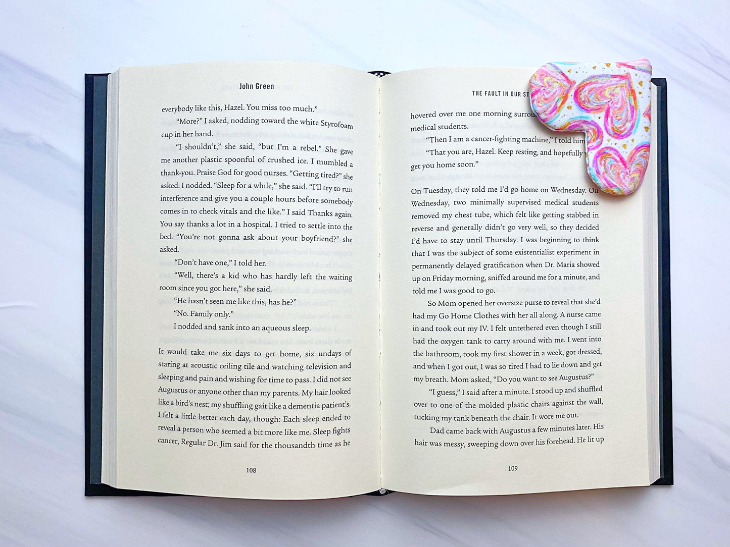 Fabric Heart Bookmark