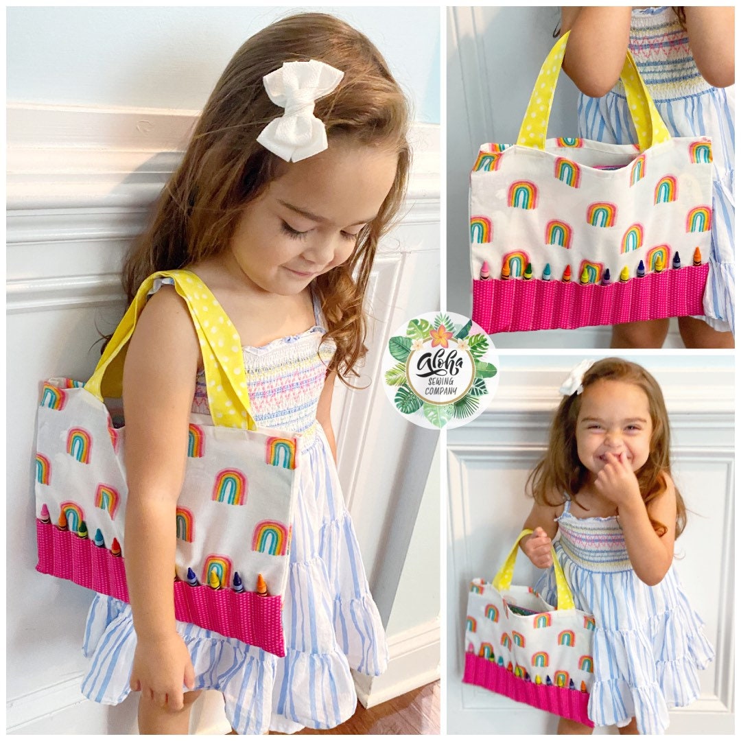 Beginners Crayon and Coloring Book Tote Bag