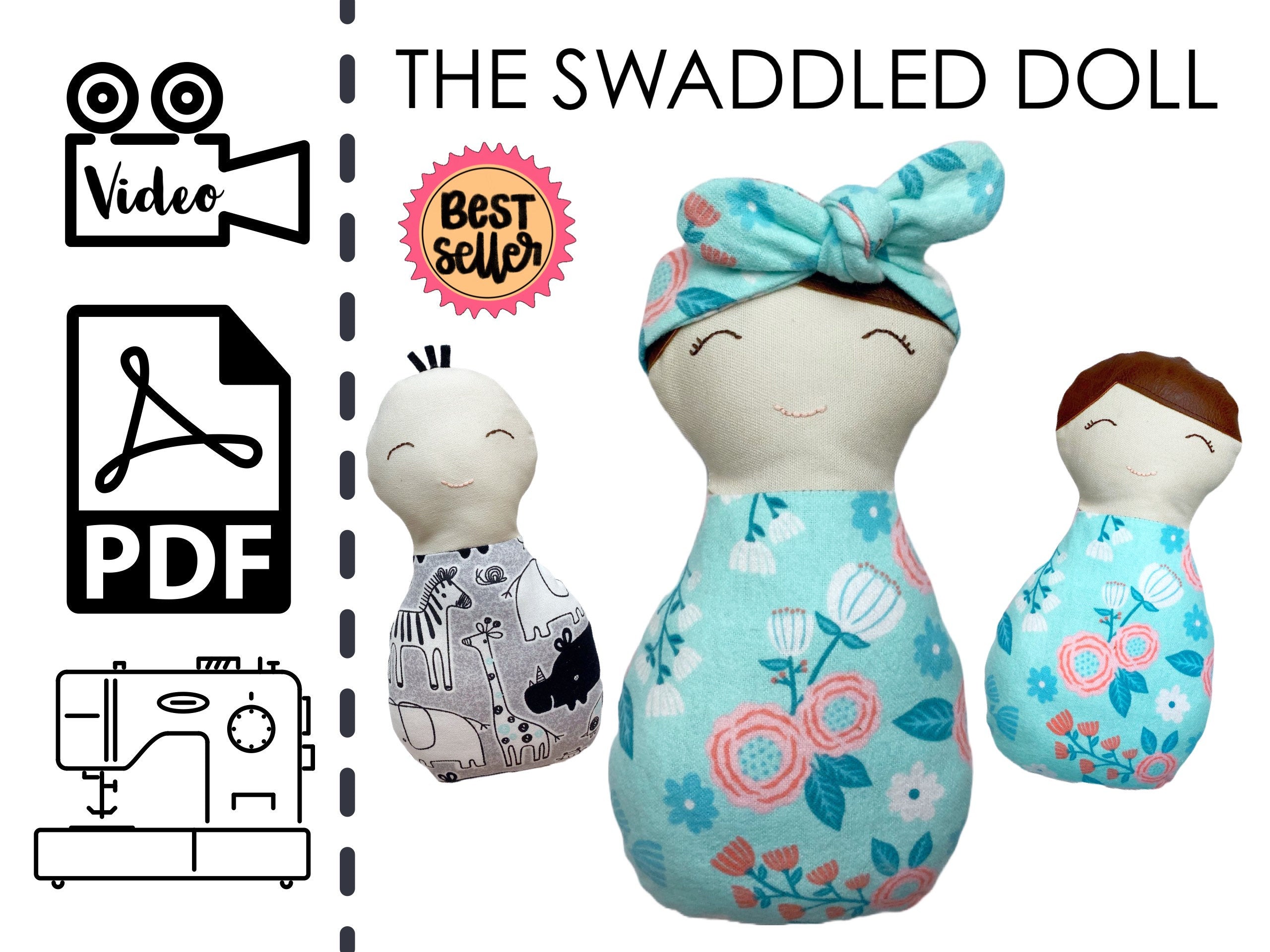 Swaddle Babies Set of 4 Dolls