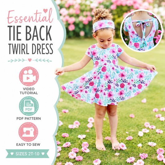 Tie Back Twirl Dress for Babies & Girls