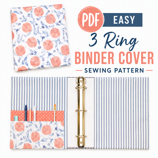 EASY Deluxe Binder Cover | PDF Sewing Pattern