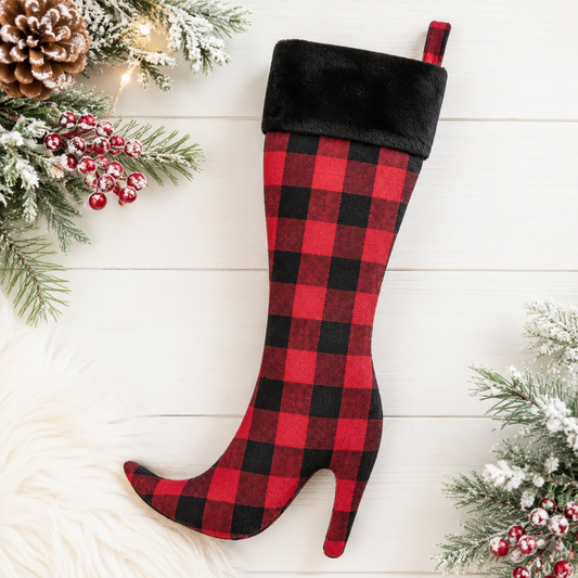 Stiletto Boot High Heel Christmas Stocking | PDF Sewing Pattern