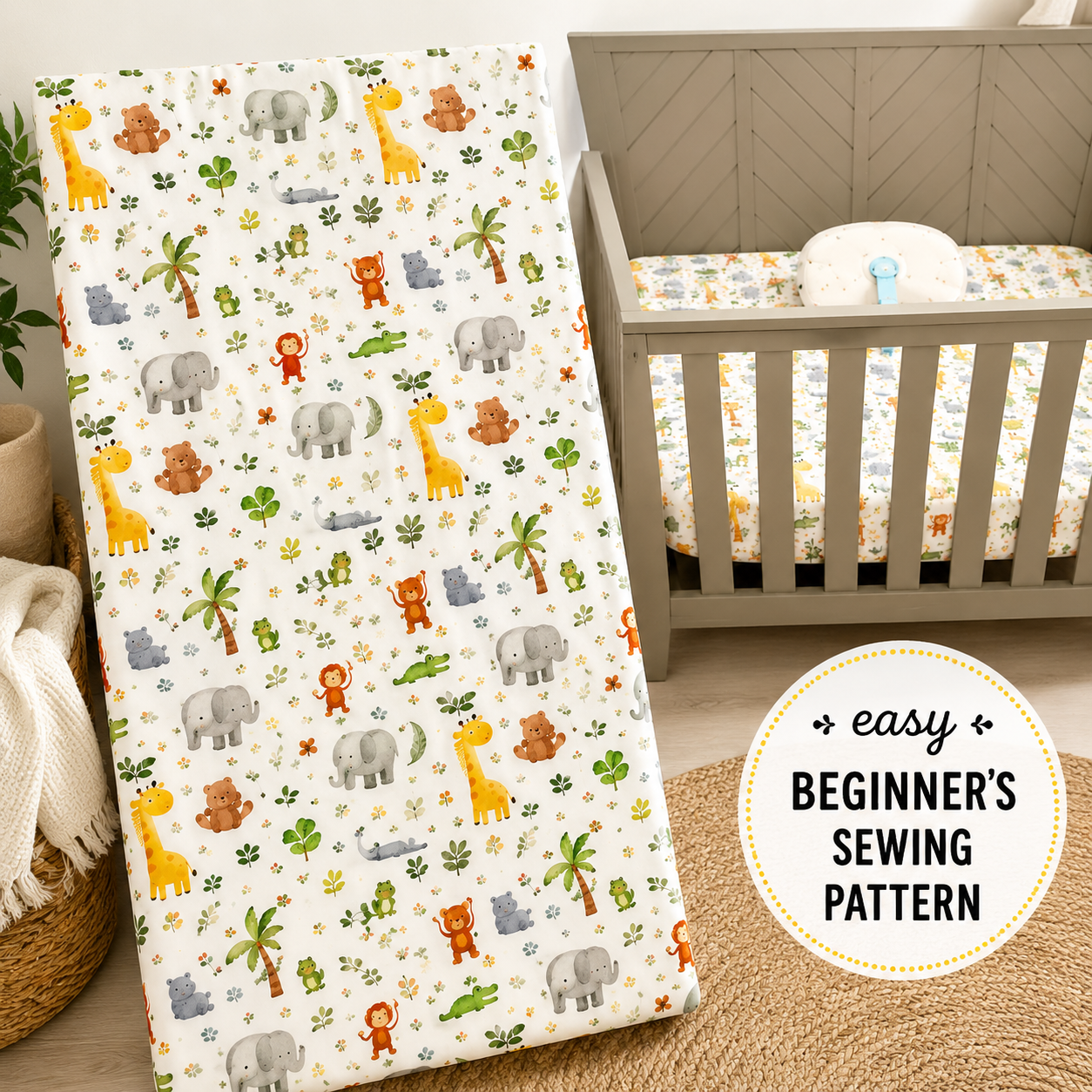 Baby Crib Sheet | PDF Sewing Pattern
