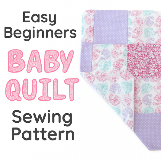 Beginners Quilted Baby Blanket