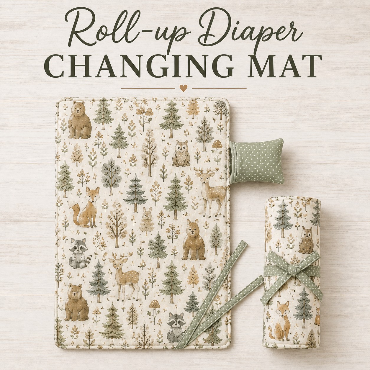 Baby & Toddler Diaper Changing Mat Pad | PDF Sewing Pattern