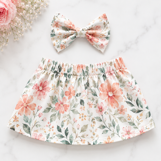 Beginners Skirt and Hair Bow BUNDLE (Baby and Kids)