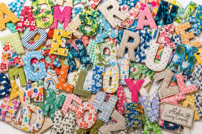 Fabric Letter Bunting Banner PDF Sewing Pattern | Alphabet, Numbers & Shapes | 4 & 6 Inch Sizes