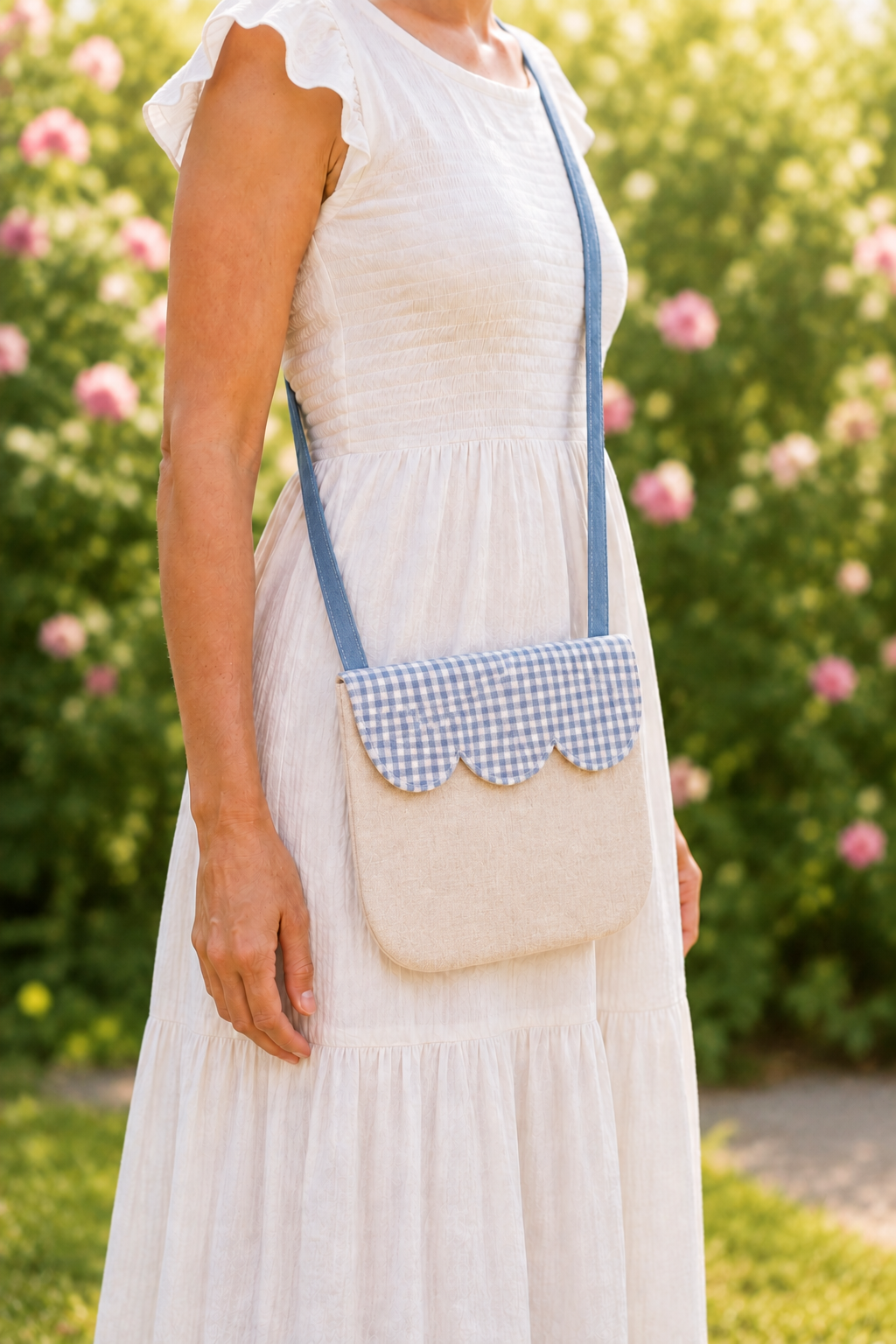 Beginners Women’s Scalloped Purse | PDF Sewing Tutorial (any size strap!)