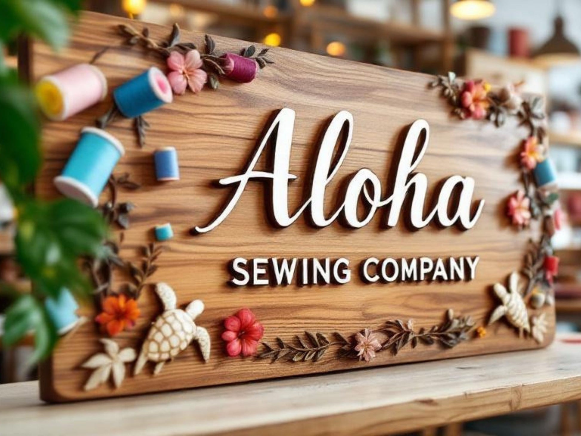 Aloha Sewing Company Logo for Sewing Patterns