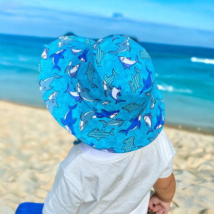 bucket hat sewing pattern, little boy or little girl bucket hat for children, babies, infant, beginner hat sewing tutorial, aloha sewing company