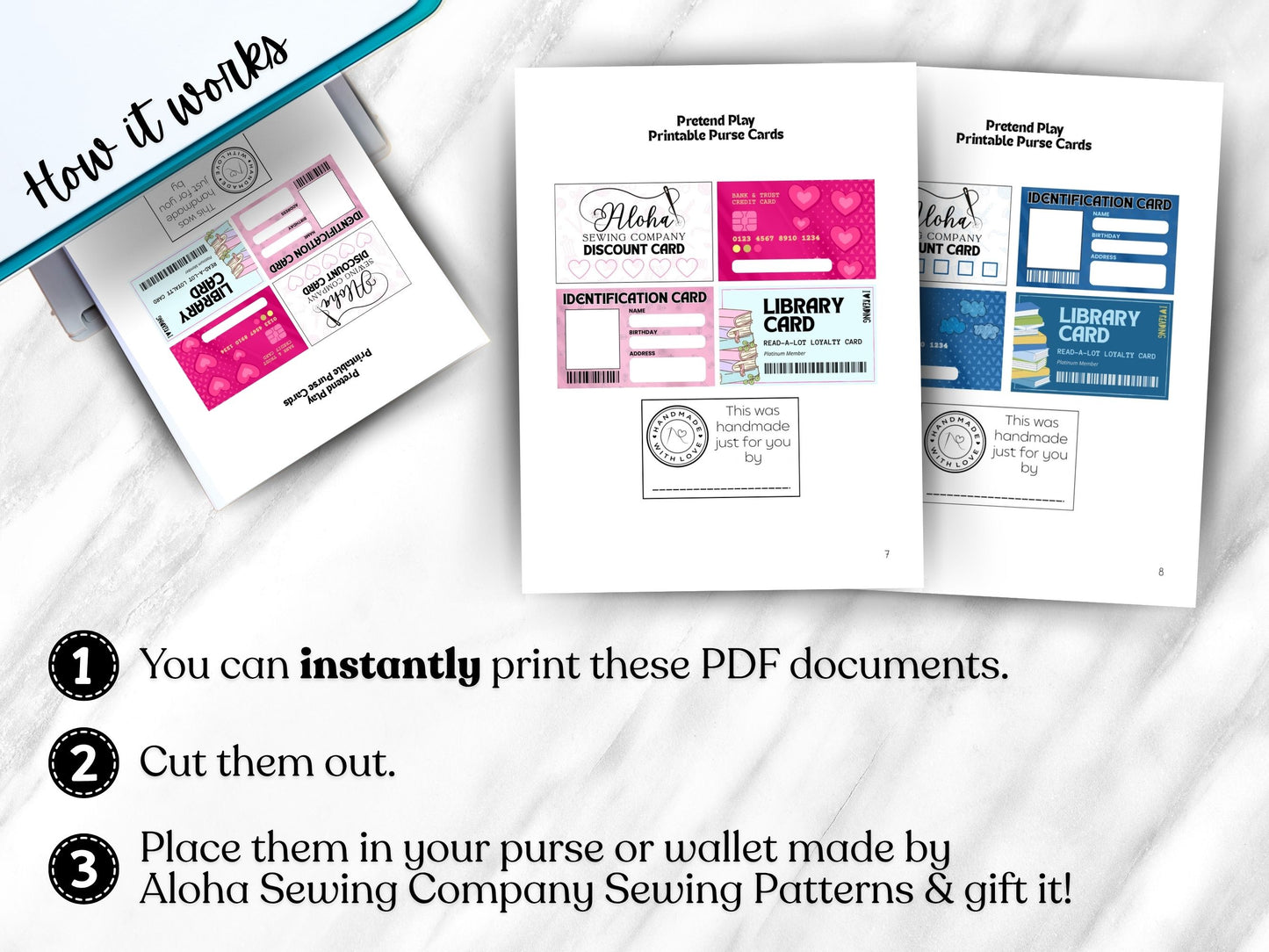 Free Printable Pretend Play Wallet Cards for Kids – ID, Library, Credit & Discount Cards