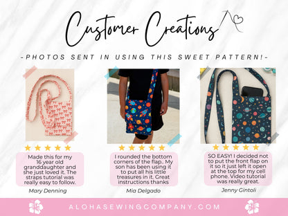 Mini Messenger Bag | Crossbody Cell Phone Purse for All Ages
