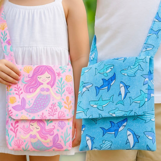 Messenger Bag Cell Phone Purse Crossbody Sewing Pattern PDF and Video Tutorial for a DIY, aloha sewing company, easy beginners sewing project, free sewing pattern, toddlers, children, kids, women, teen, teenager purse