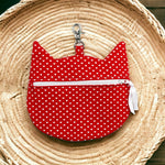 Zipper Cat Clutch Pouch in 4 Sizes