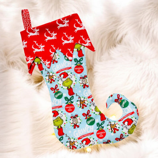 Elf Boot Christmas Stocking
