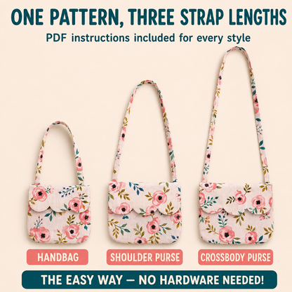 Mini Scalloped Purse (Children's) | PDF Sewing Pattern