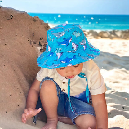 bucket hat sewing pattern, little boy or little girl bucket hat for children, babies, infant, beginner hat sewing tutorial, aloha sewing company