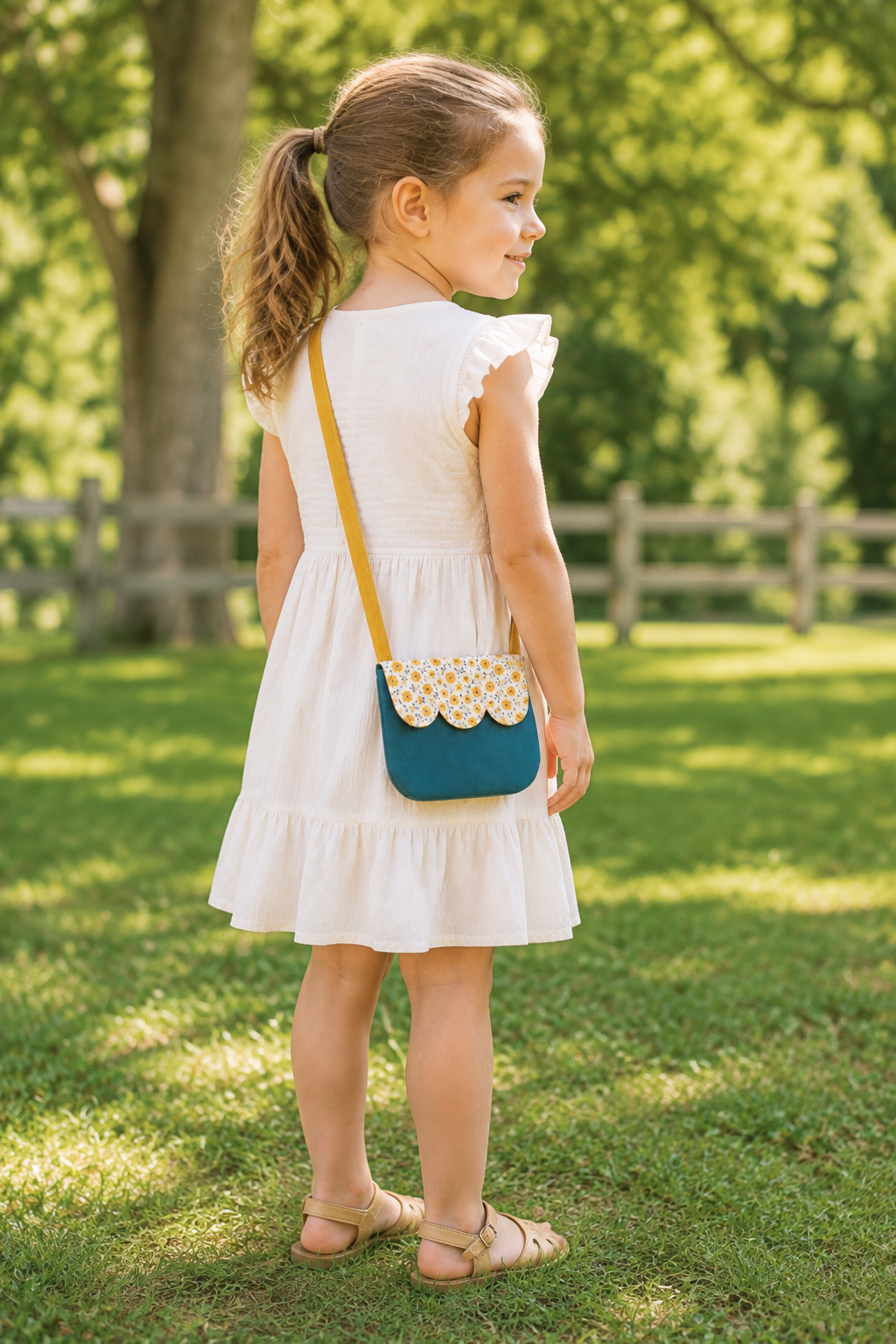 Mom & Me Scalloped Purse PDFSewing Pattern | Toddler/Child & Adult Sizes