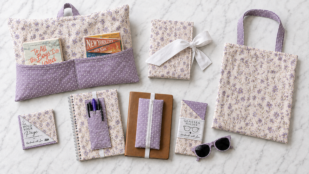 7 Gifts to Sew for Book Lovers | PDF Sewing Pattern Bundle