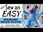 How to sew a memory bear for beginners with a pdf sewing pattern stuffed animal plush aloha sewing company