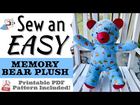 How to sew a memory bear for beginners with a pdf sewing pattern stuffed animal plush aloha sewing company