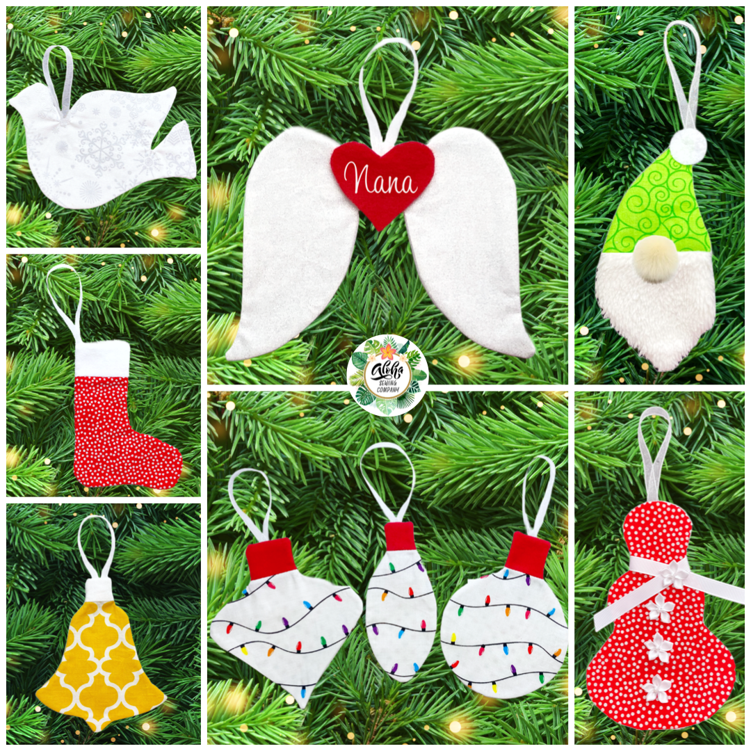 free fabric christmas ornament sewing patterns