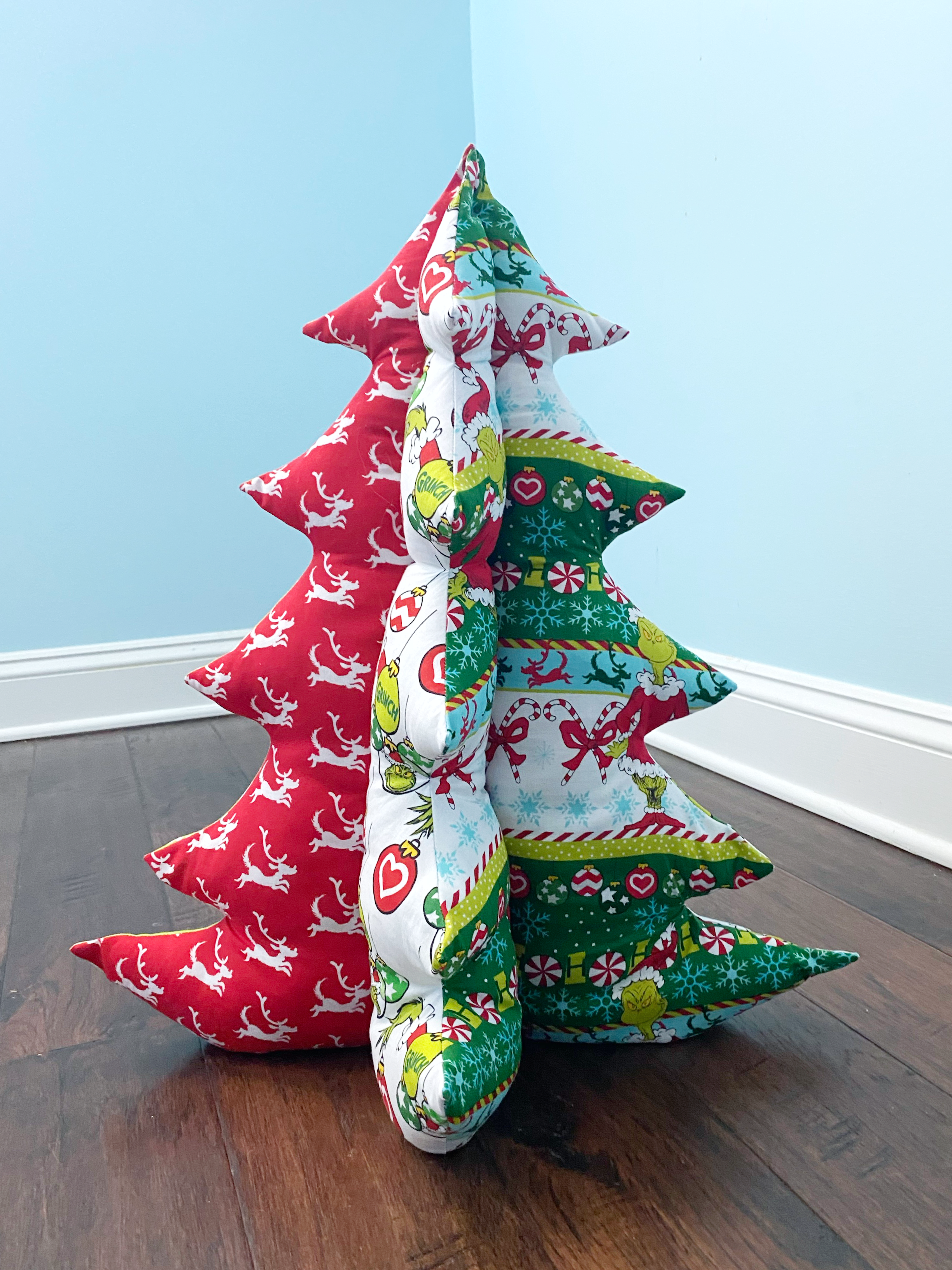 🎄 EASY How To Sew A Stuffed Fabric Christmas Tree W/ Sewing Pattern ...