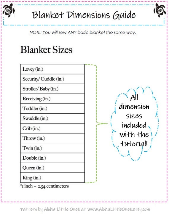 Learn to Sew ANY Size Blanket