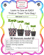 Reversible Trick or Treat Tote Bag