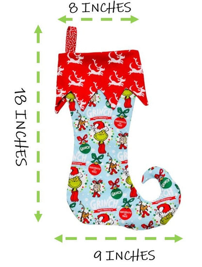 Elf Boot Christmas Stocking