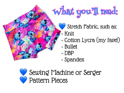 Essential Stretch Knit Bummies Shorts (Baby & Kids) | PDF Sewing Pattern
