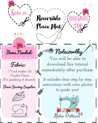 Reversible Place Mats BUNDLE