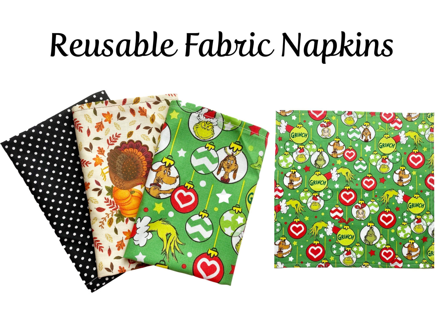 EASY Eco Friendly Reusable Fabric Napkins